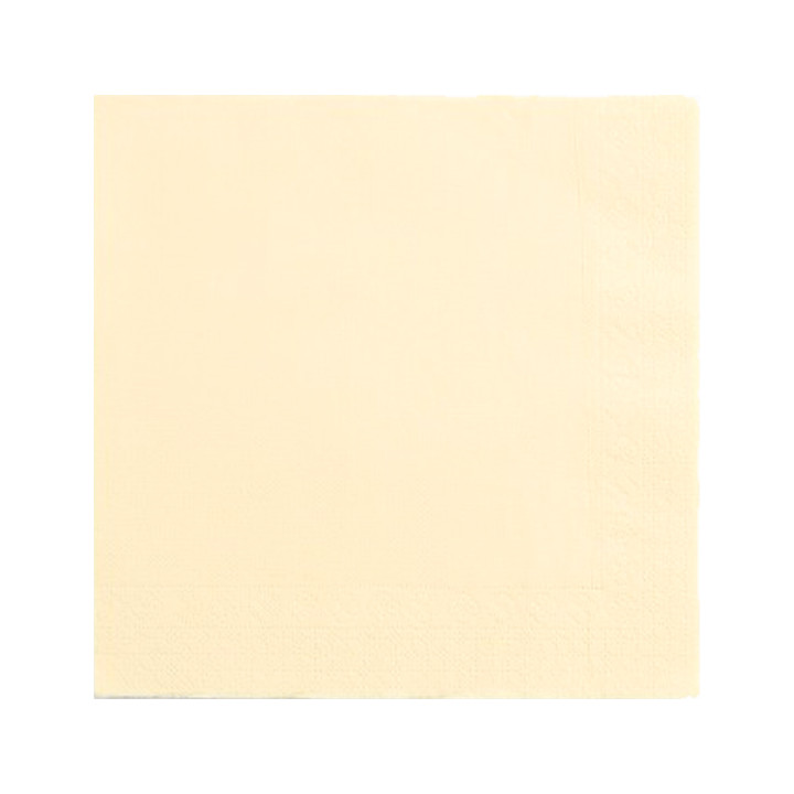 Paper Napkin Cream 25x2cm (50 Units) 