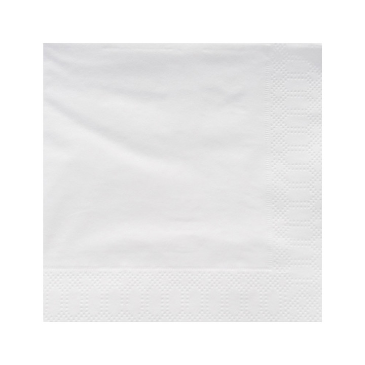 Paper Napkin Edging White 25x25cm 2C (3400 Units)