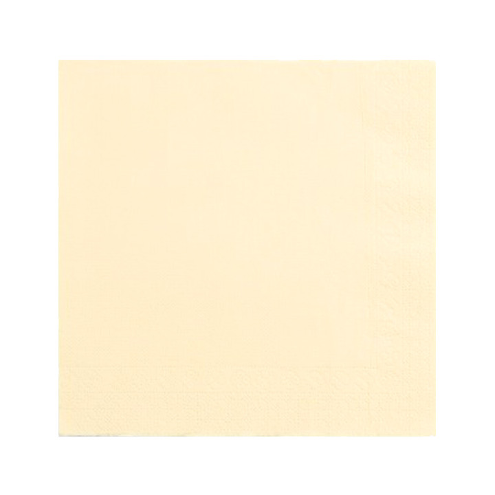 Paper Napkin Double Point Cream 2C 33x33cm (1200 Units)