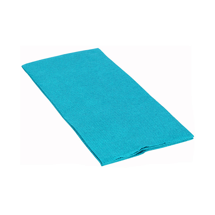 Paper Napkin Double Point 1/8 Turquoise 40x40cm (50 Units) 