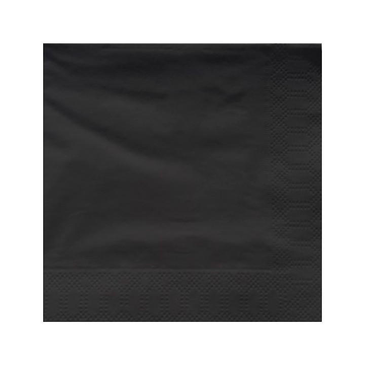 Paper Napkin Edging Black 40x40cm (1200 Units)
