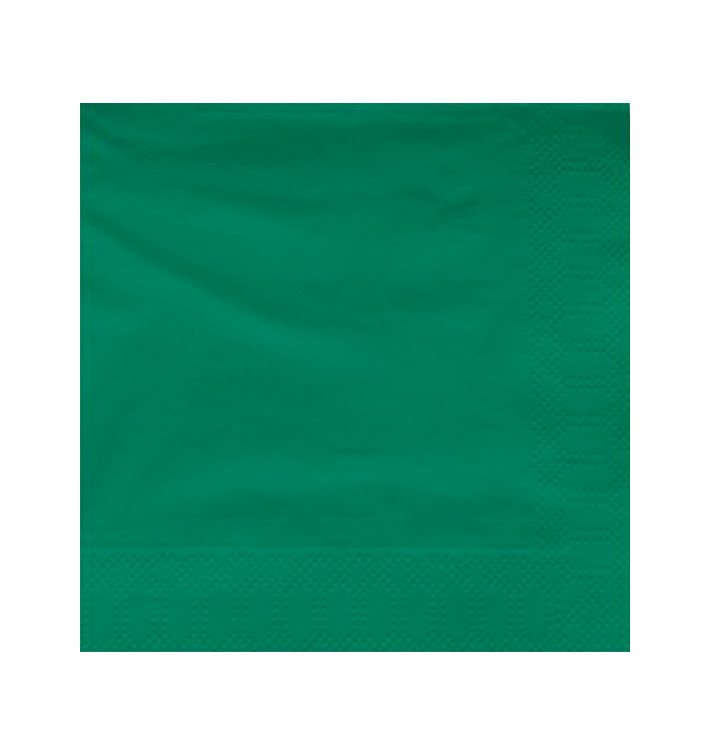 Paper Napkin Edging Green 40x40cm (50 Units) 