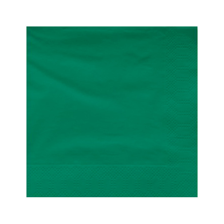 Paper Napkin Edging Green 40x40cm (50 Units) 