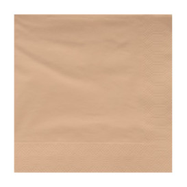Brown "Cowboy" Double Point Paper Napkin 40x40cm (600 Units)