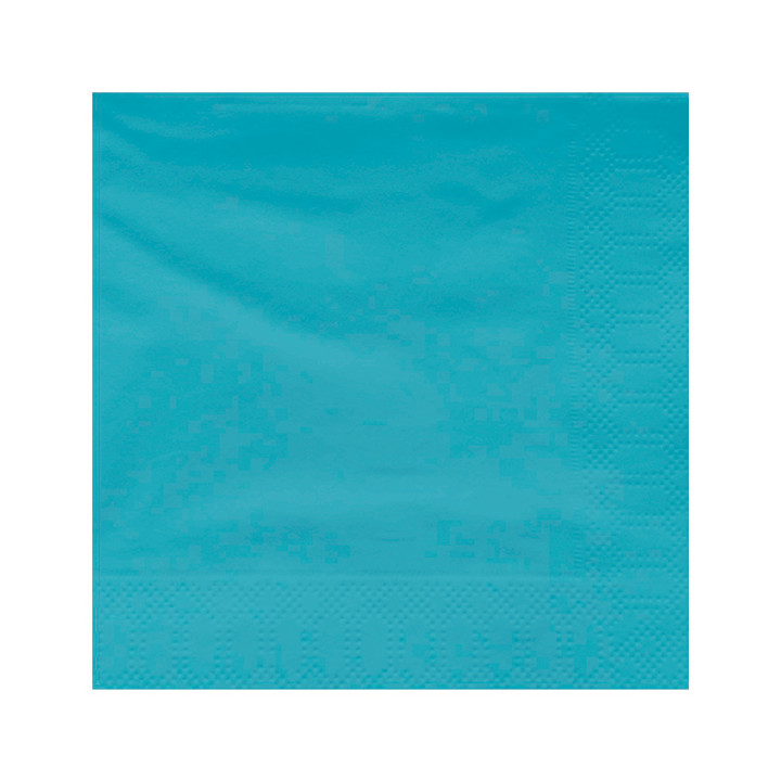 Paper Napkin Edging Light Blue 40x40cm (50 Units) 