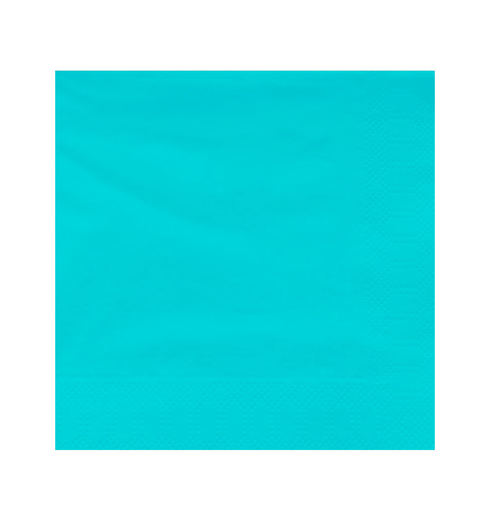 Paper Napkin Edging Turquoise 40x40cm (1200 Units)