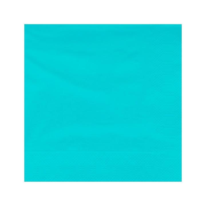 Paper Napkin Edging Turquoise 40x40cm (1200 Units)