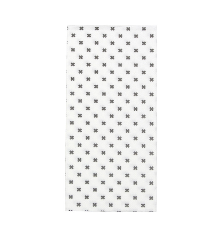 Green "Vichy" Paper Cutlery Pocket Napkin 40x40cm (960 Units)