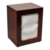 Napkin Wooden Dispenser 17x17cm  (1 Unit)