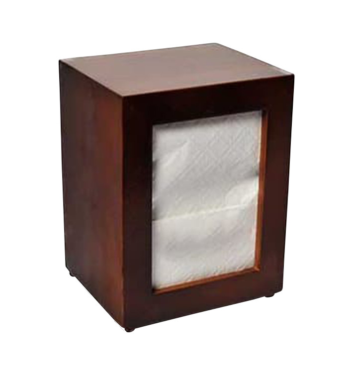 Napkin Wooden Dispenser 17x17cm (10 Units)