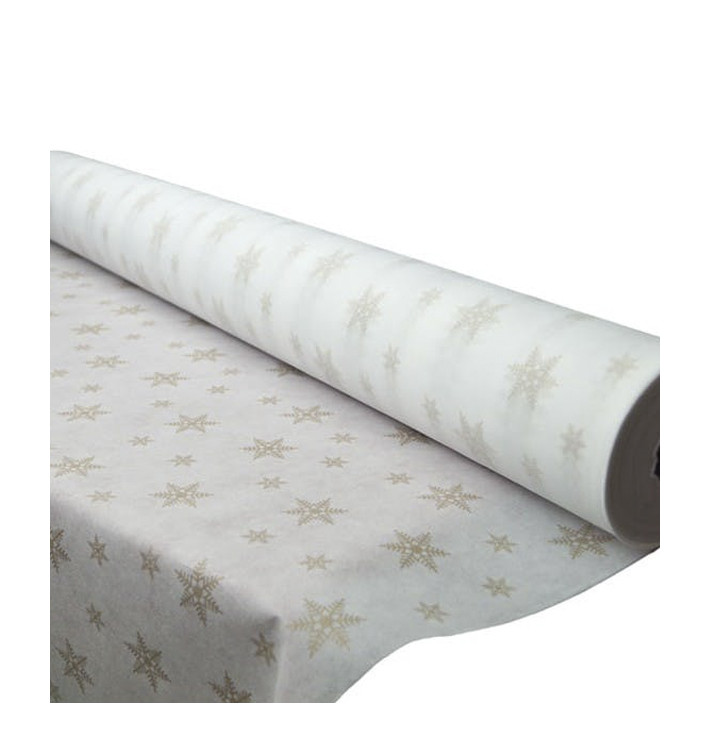 Novotex Tablecloth Roll White "Estrellas" P40cm 1,2x50m (6 Units)