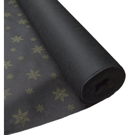 Novotex Tablecloth Roll Black "Estrellas" P40cm 1,2x50m  (1 Unit)