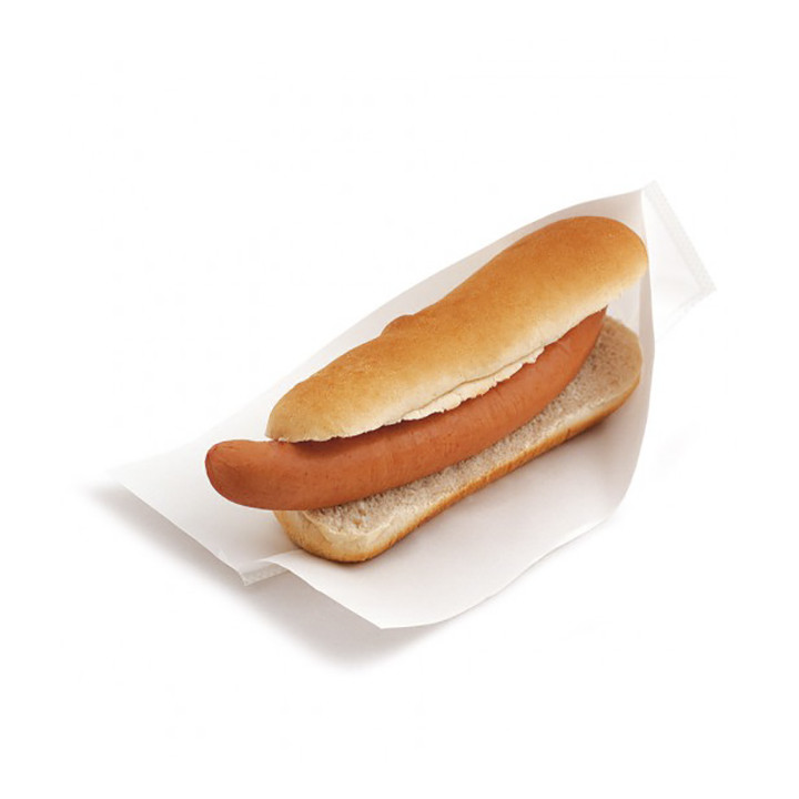 Paper Bag Grease-Proof Opened 25x13/10cm White (4000 Units)