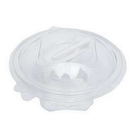 Plastic Salad Bowl APET Round shape with Spoon 250ml Ø12cm (360 Units)