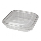 Plastic Hinged Deli Container PET Square shape 250ml (100 Units)  