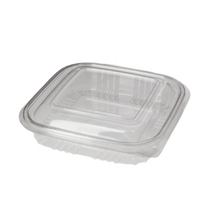 Plastic Hinged Deli Container PET Square shape 250ml (900 Units)