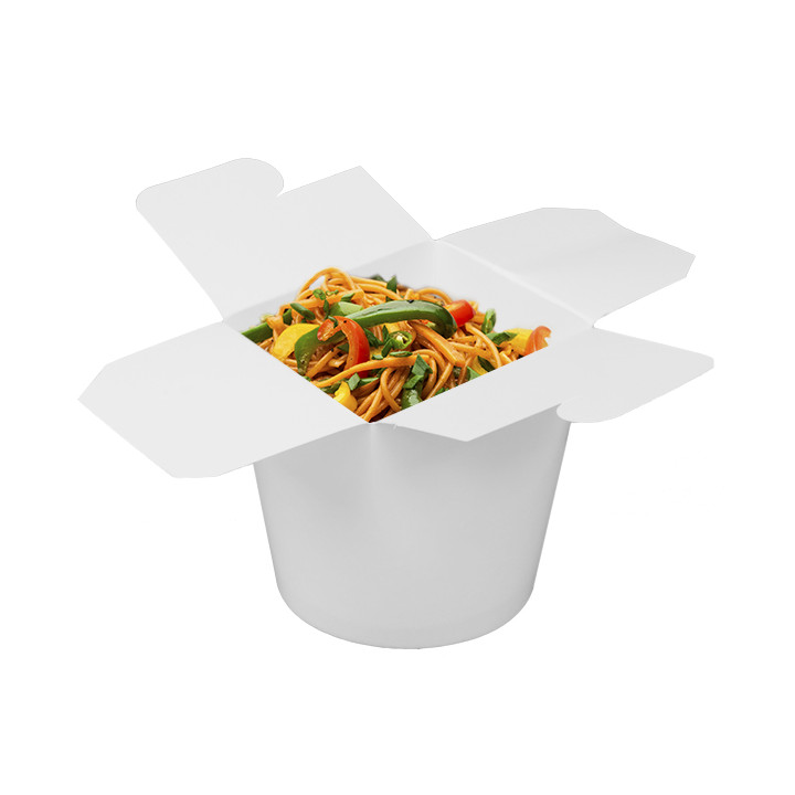 Paper Take-out Container White 529ml (50 Units) 