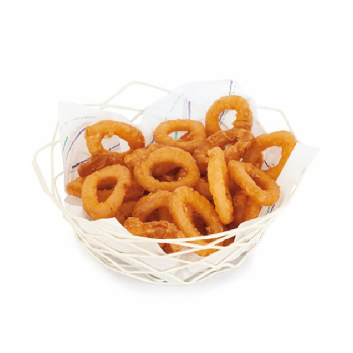 Basket Containers Steel Round Shape Cream Ø20x5cm (6 Units)