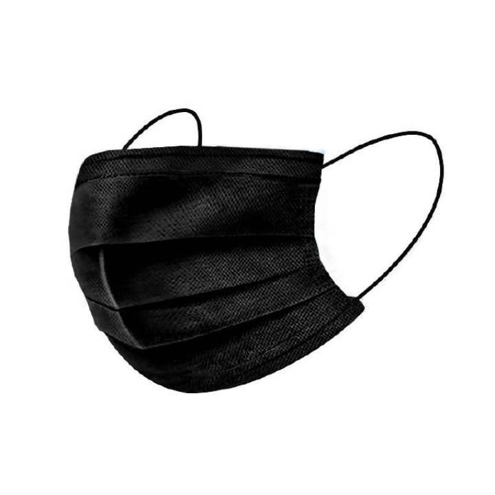 Disposable Surgical Mask Triple Layer Type IIR Black (2000 Units)