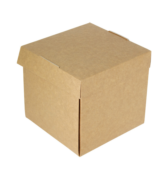 Gourmet Burger Box Kraft 13x13x13cm (25 Units)