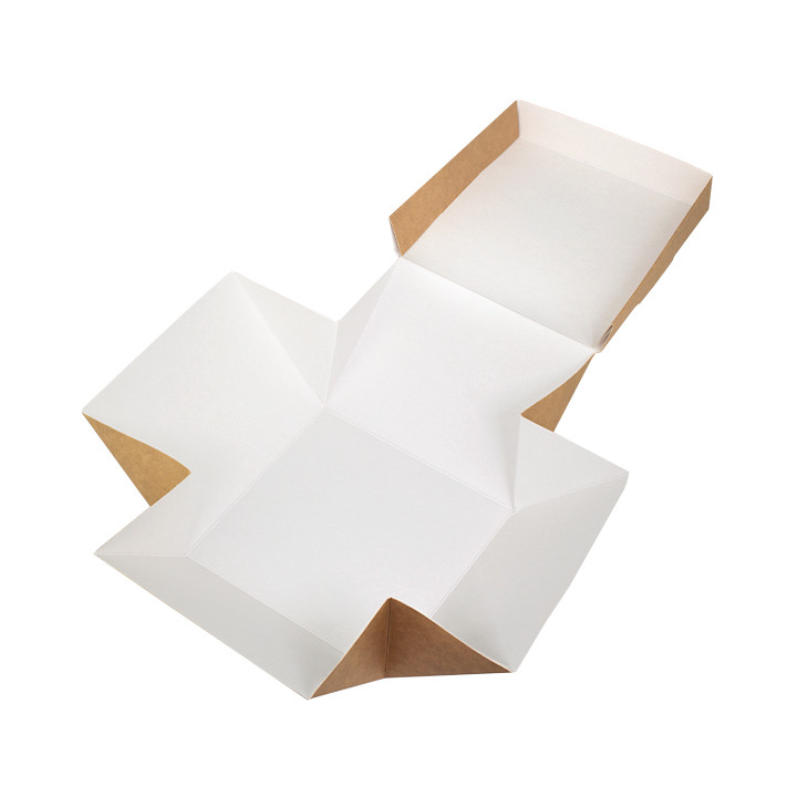 Gourmet Burger Box Kraft 13x13x10cm (25 Units)