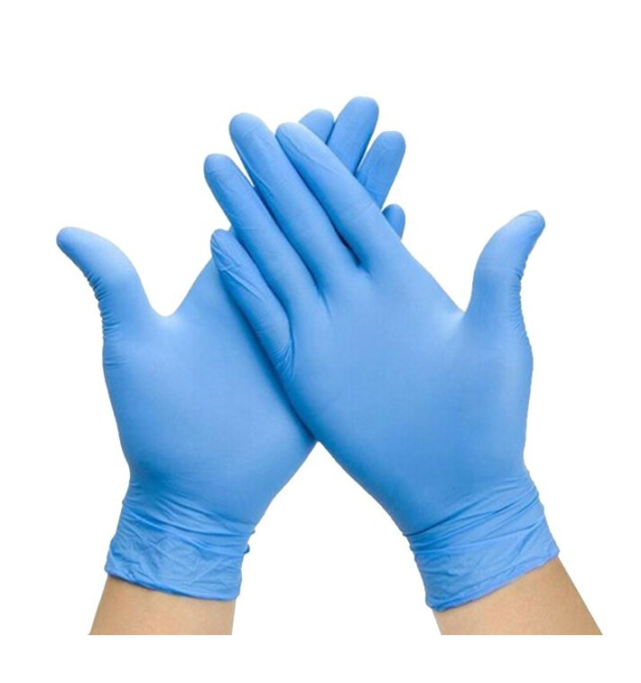 Nitrile Gloves Blue Size M AQL 1.5 (100 Units)