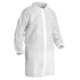 Disposable Lab Coat Visitor Guest TST PP Velcro White XL 25gr (10 Units)