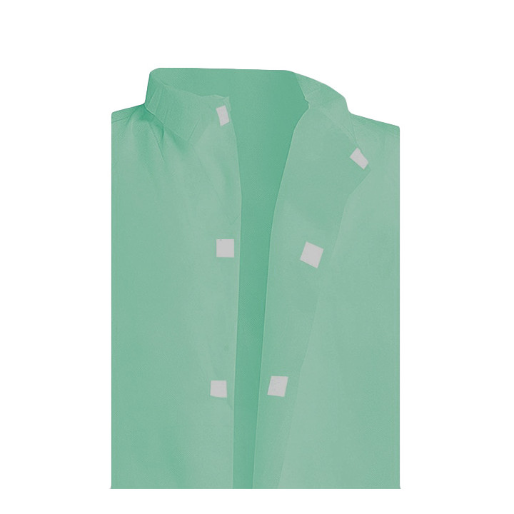 Disposable Lab Coat TST PP Velcro Green XL 35gr (50 Units)