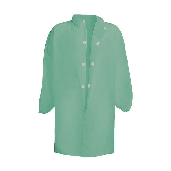 Disposable Lab Coat TST PP Velcro Green XL 35gr (1 Unit)
