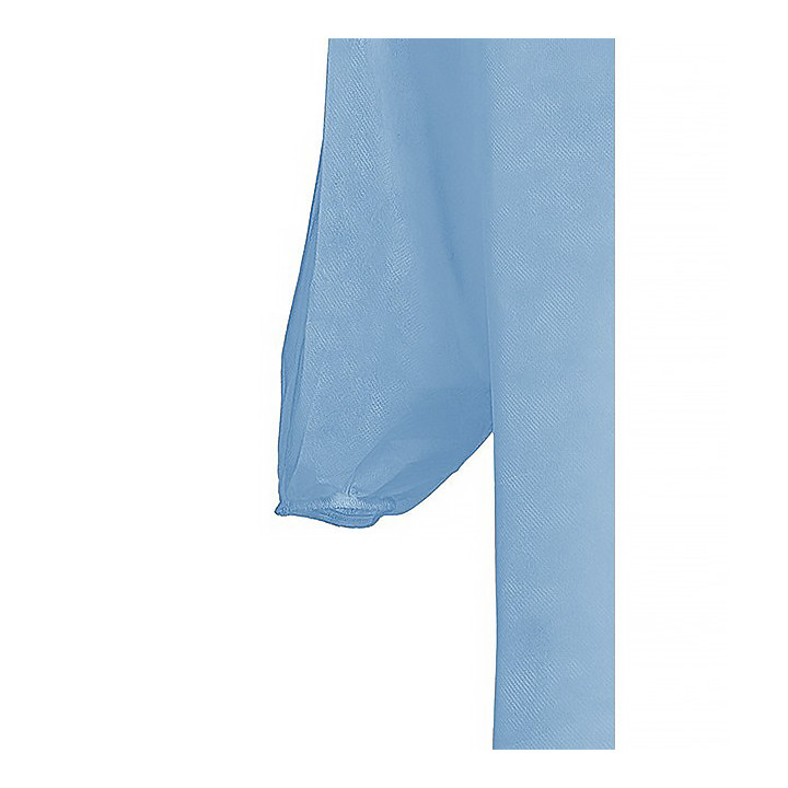 Industrial Lab Coat TST PP Velcro Blue XL 35gr (100 Units)