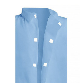 Industrial Lab Coat TST PP Velcro Blue XL 35gr (100 Units)