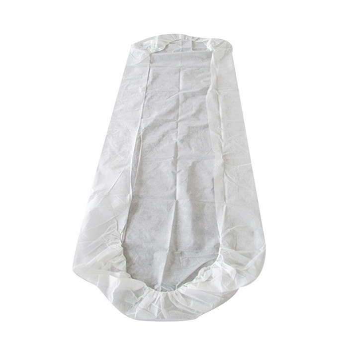 Disposable Plastic Bed Sheet Adjustable Plus PP "TST" "SMS" 80x210cm (100 Units)