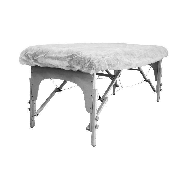 Disposable Plastic Bed Sheet Adjustable PP "TST" "SMS" 80x210cm (1 Unit) 