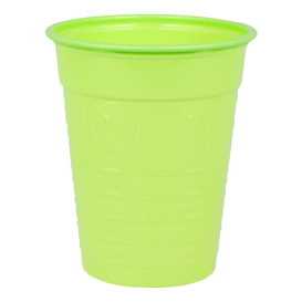 Plastic Cup PS Lime Green 200ml Ø7cm (1500 Units)