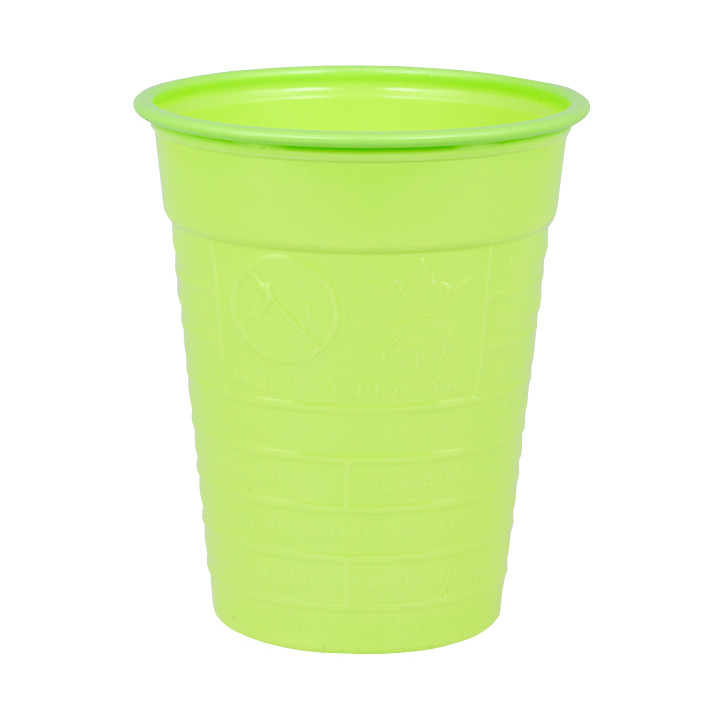 Plastic Cup PS Lime Green 200ml Ø7cm (1500 Units)