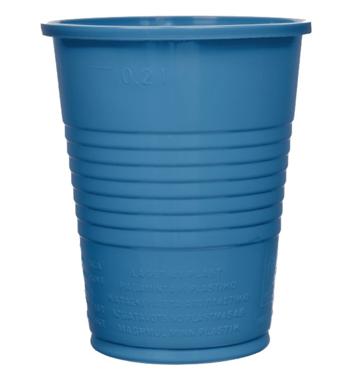 Plastic Cup PS Dark Blue 200ml Ø7cm (1500 Units)