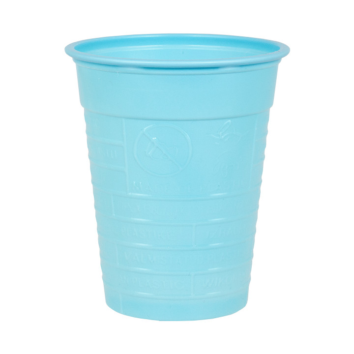 Plastic Cup PS Light Blue 200ml Ø7cm (1500 Units)