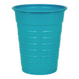 Plastic Cup PS Turquoise 200ml Ø7cm (50 Units) 