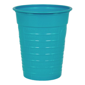 Plastic Cup PS Turquoise 200ml Ø7cm (50 Units) 