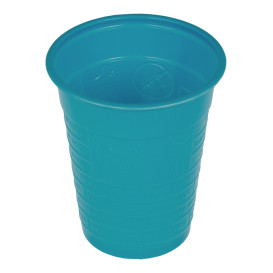 Plastic Cup PS Turquoise 200ml Ø7cm (1500 Units)