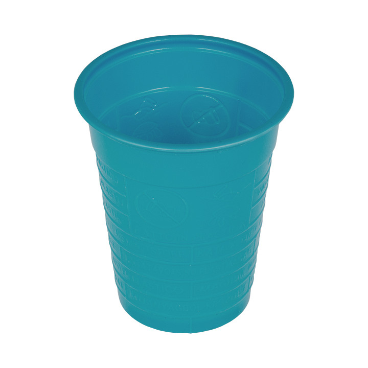 Plastic Cup PS Turquoise 200ml Ø7cm (1500 Units)