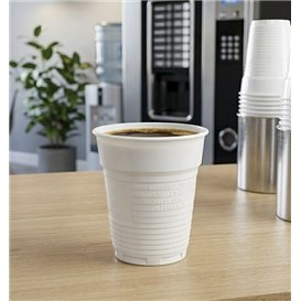 Plastic Cup PS Vending White 166ml Ø7,0cm (3000 Units)
