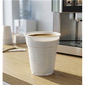 Plastic Cup PS Vending White 166ml Ø7,0cm (3000 Units)