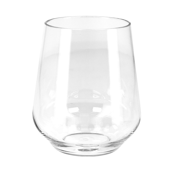 Plastic Glass Tritan "Elegance" Reusable Clear 390ml  (1 Unit) 