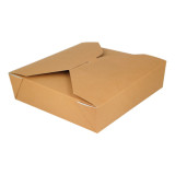 Paper Take-out Container "American" Natural 21,7x21,7x6cm 2910ml (35 Units) 