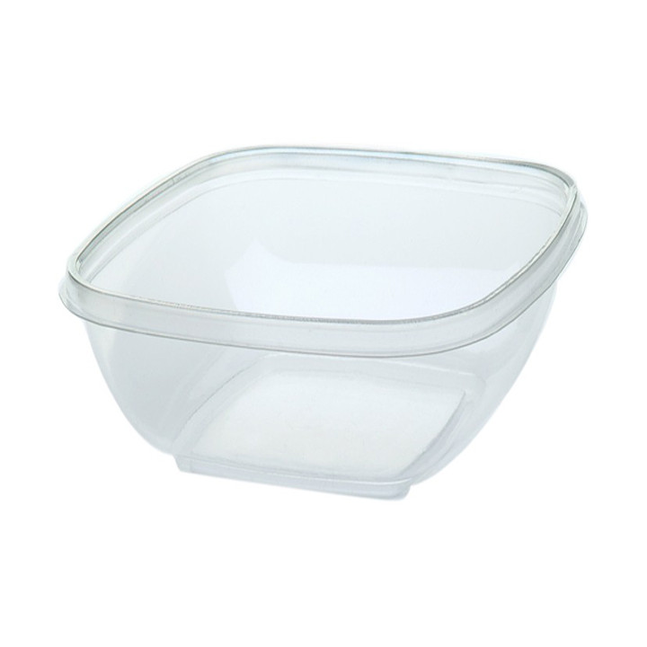 Plastic Bowl PET Square Shape 500ml 125x125x70mm (50 Units) 