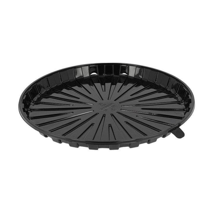 Cake Container APET Black Ø31cm (90 Units)