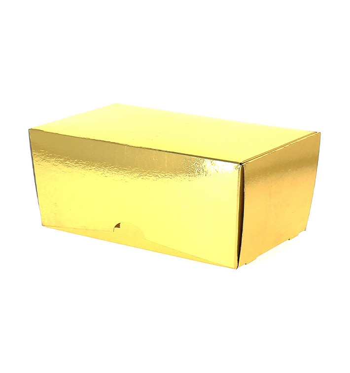 Paper Bakery Box Gold 19x11x8,5cm 1000g (500 Units)