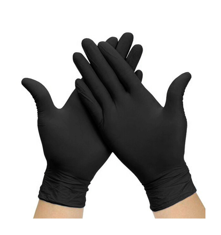 Nitrile Gloves Black Size XL AQL 1.5 (1000 Units)