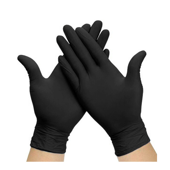 Nitrile Gloves Black Size L AQL 1.5 (1000 Units)